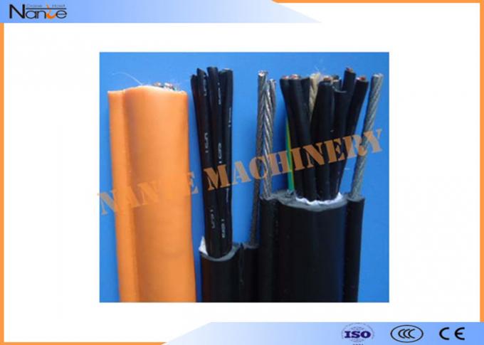 Смешанная чернота или серый цвет плоского силового кабеля стренги меди электрического кабеля PVC плоская 0