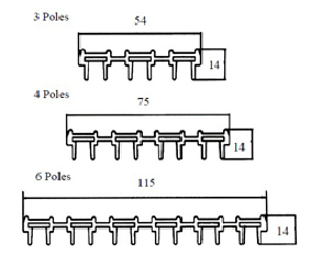 Шинопровод контактного рельса системы вьюрка Тро сопротивления 4 поляков высокий 0