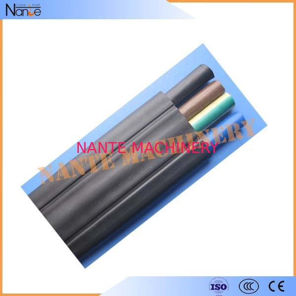 Rubber Insulated Sheathed Flat Traveling Cable For Crane / Hoist 6 x 2.5